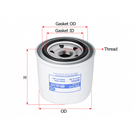 Филтър маслен KUBOTA, YANMAR, MITSUBISHI